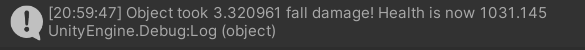 Fall damage script example